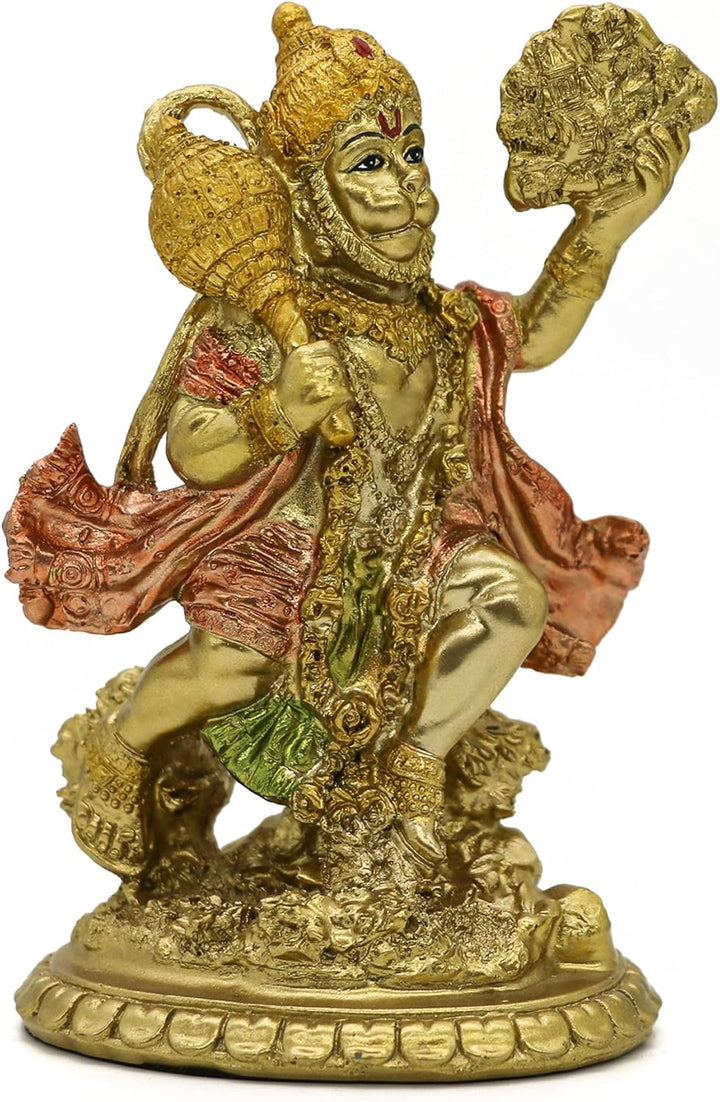 HinduGott fliegende HanumanStatue – kleine indische Idol Hanuman Murti Pooja Skulptur Indien Herrn F