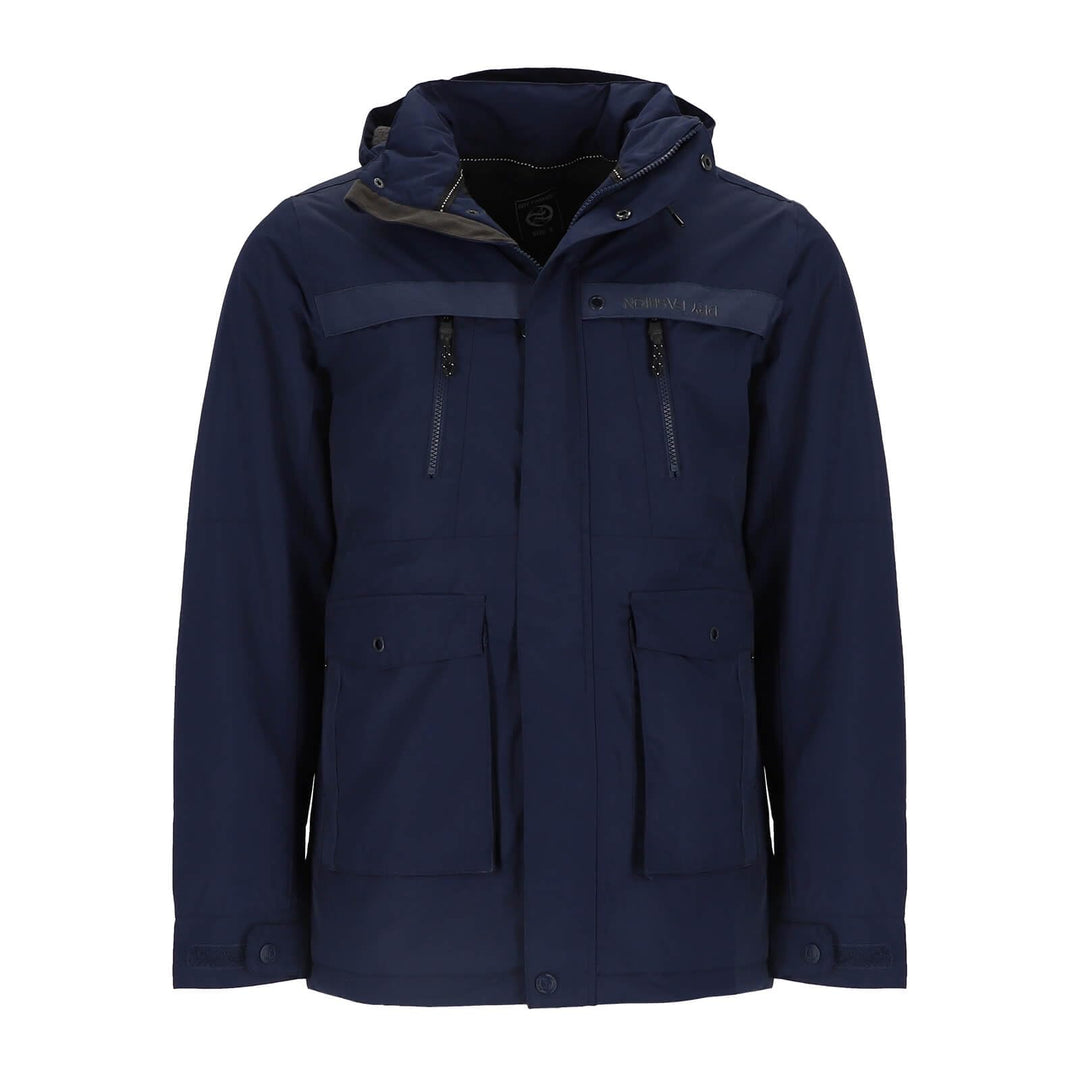 Herren Funktionsparka Aalborg gefüttert - Funktionsjacke Winterjacke wind- und wasserdicht, Navy