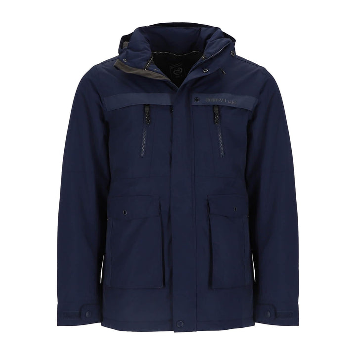 Herren Funktionsparka Aalborg gefüttert - Funktionsjacke Winterjacke wind- und wasserdicht, Navy
