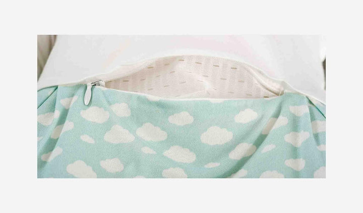 Träumeland S0100657 Babyschlafsack LIEBMICH 3 teilig Set Wolke mint, Grösse 80/86, mehrfarbig