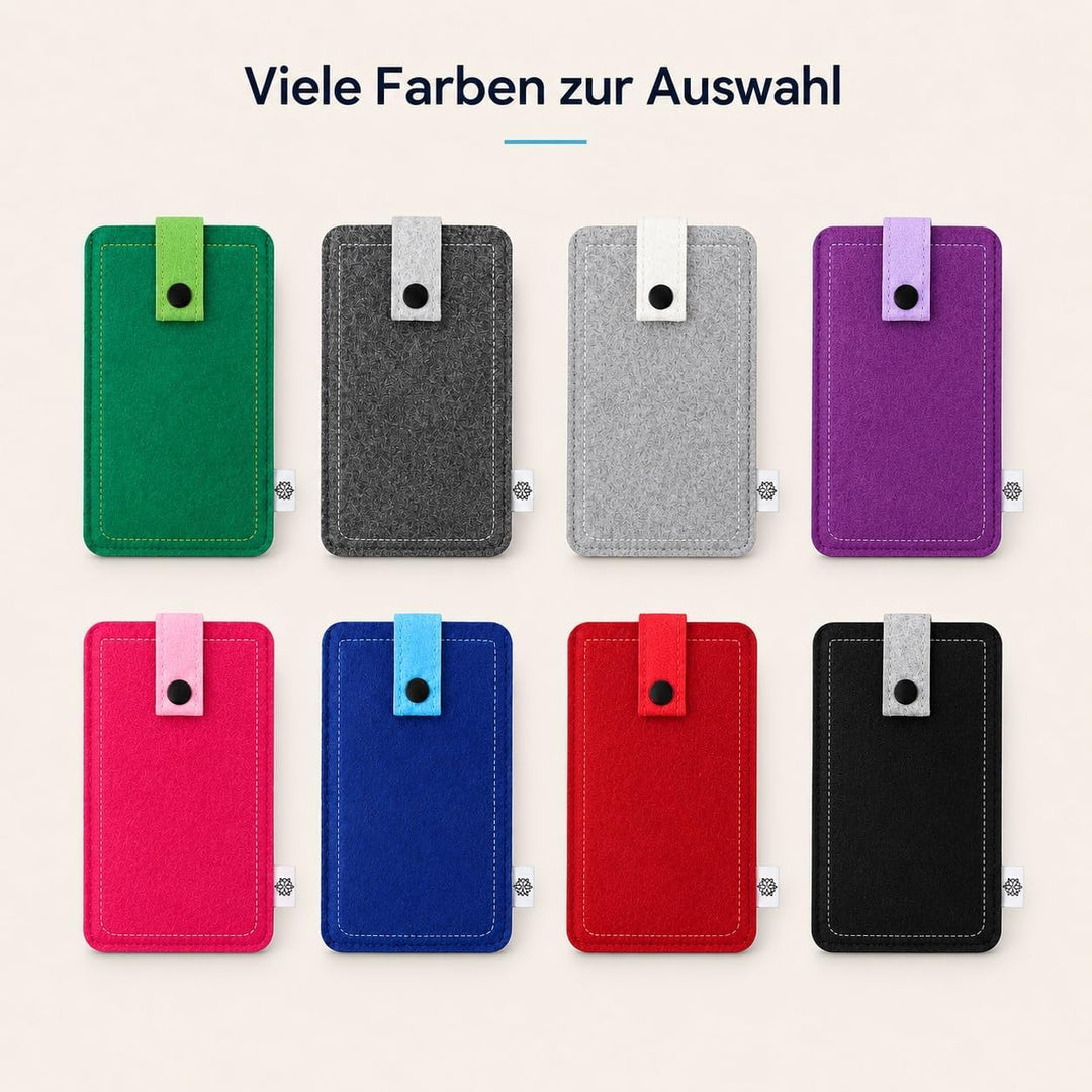 Davii Handy Filztasche für Samsung Galaxy A14 / A16 / A56, Schutztasche Robust, Handytasche mit Band