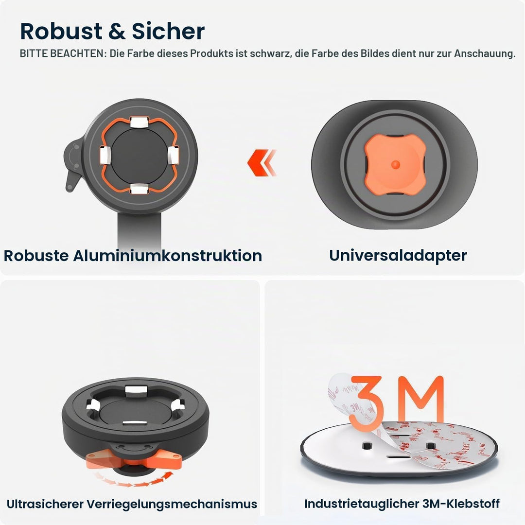 CQ Sincetop Handyhalterung Fahrrad, Motorrad Handyhalterung - Univeral Handy Fahrradhalterung, Stabi