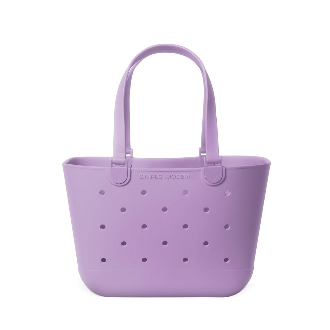 Simple Modern Strandtasche aus Gummi | Grosse Wasserdichte Tragetasche mit Reissverschlusstasche für