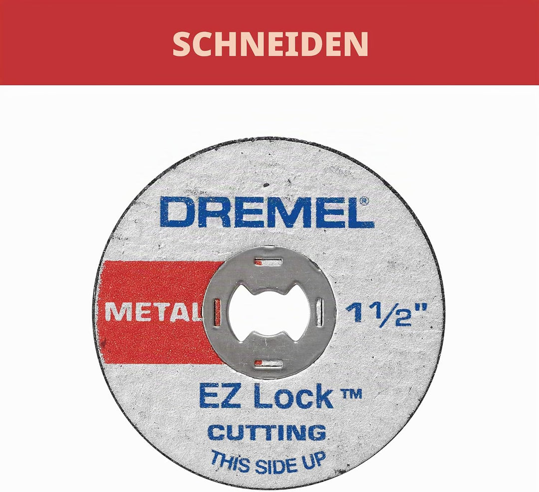 Dremel EZ456 5 Count 1,5 Zoll EZ Lock Cutoff Wheels 5-Piece EZ Lock – Glasfaserverstärkt Schneiden v