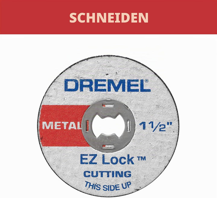 Dremel EZ456 5 Count 1,5 Zoll EZ Lock Cutoff Wheels 5-Piece EZ Lock – Glasfaserverstärkt Schneiden v