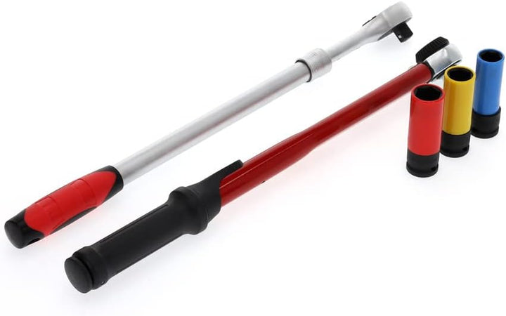 GEDORE red Radwechsel-Satz, Set 3-teilig, gefüllt, Werkzeug für KFZ-Handwerker, Reifenwechsel, R6900