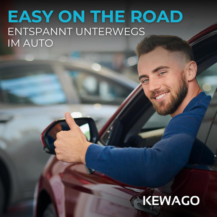 Kewago Rückenlehnenschutz Auto Kinder, Sitzschoner Auto Rückenlehne für die Rückseite der Vordersitz