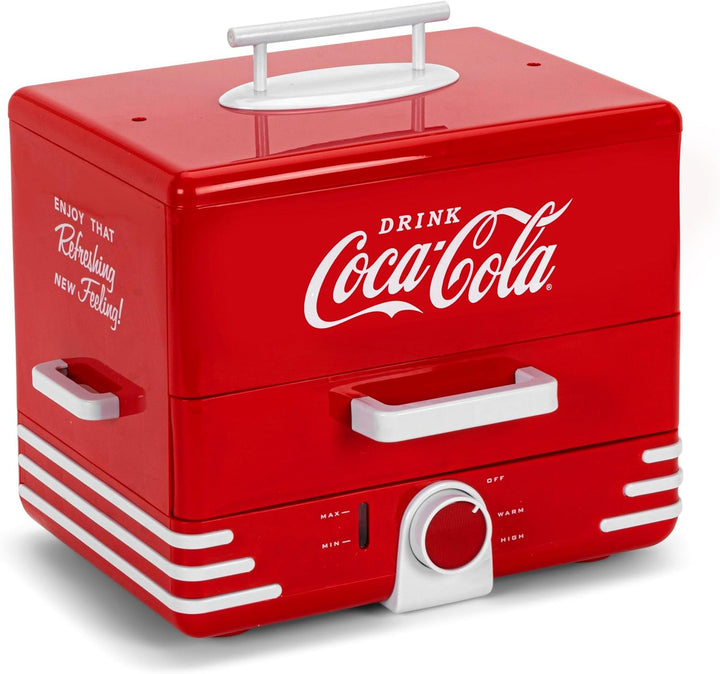 Salco Coca-Cola HotDog Steamer SHD-80CC,Retro, rot, perfekt für jeden