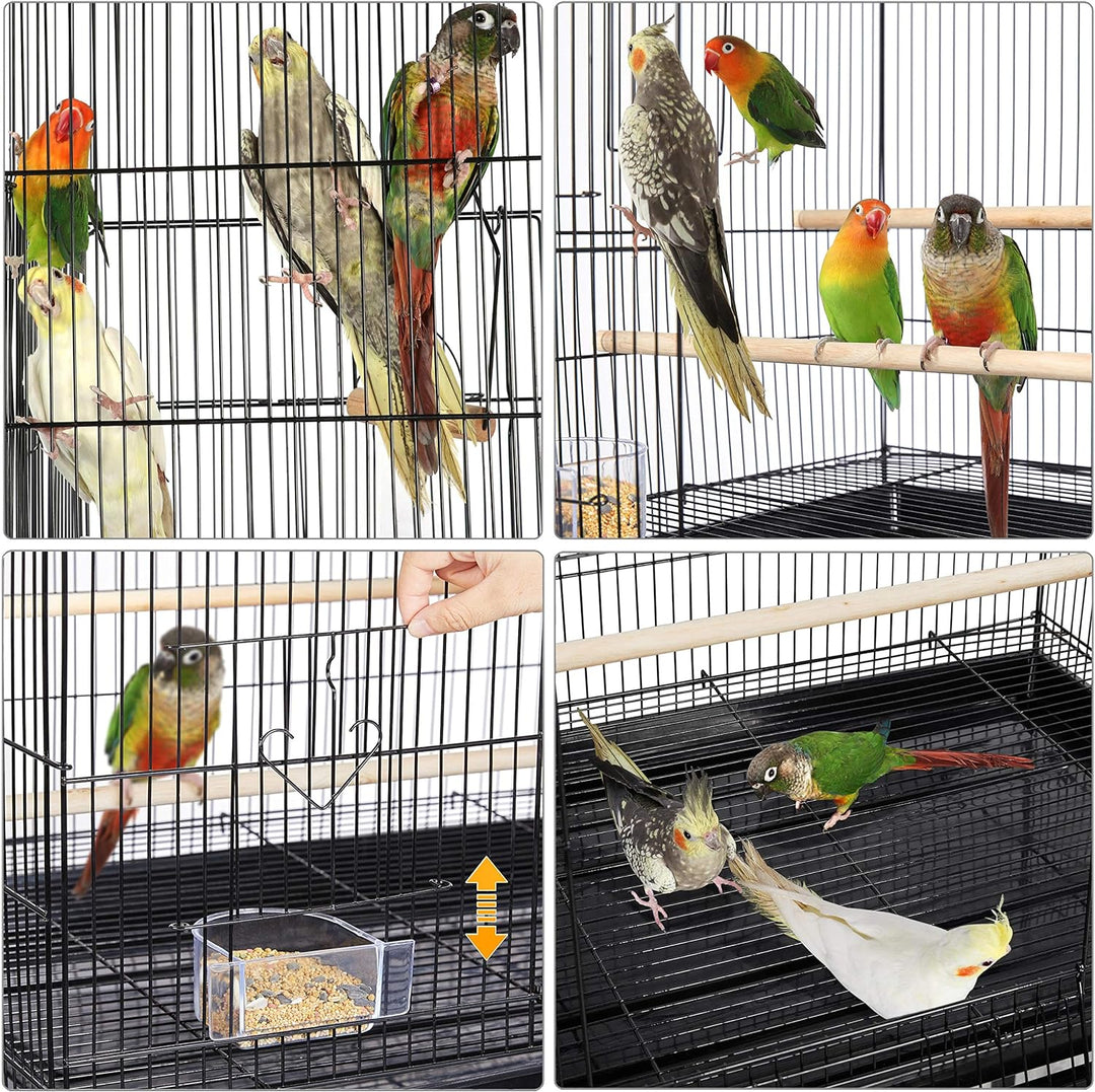 Yaheetech Vogelkäfig Stapelbarer Flugkäfig breiter käfige mit extra viel Platz für Papageien Sittich
