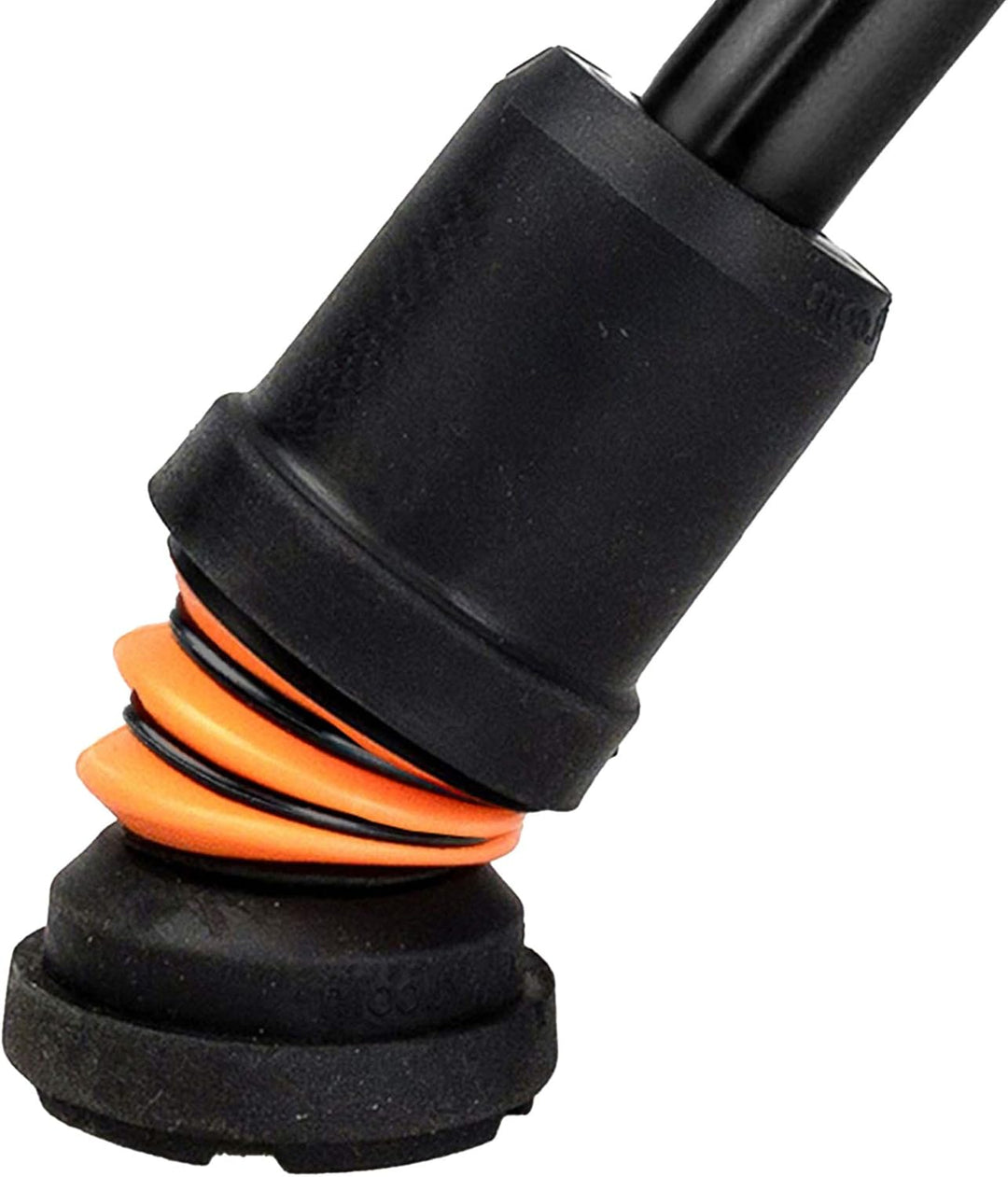 Flexyfoot Stossdämpfende Krückenspitze – 19mm – Schwarz | verbessert den Halt, verbessert die Sicher