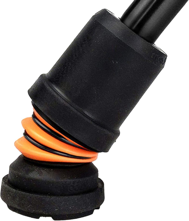 Flexyfoot Stossdämpfende Krückenspitze – 19mm – Schwarz | verbessert den Halt, verbessert die Sicher