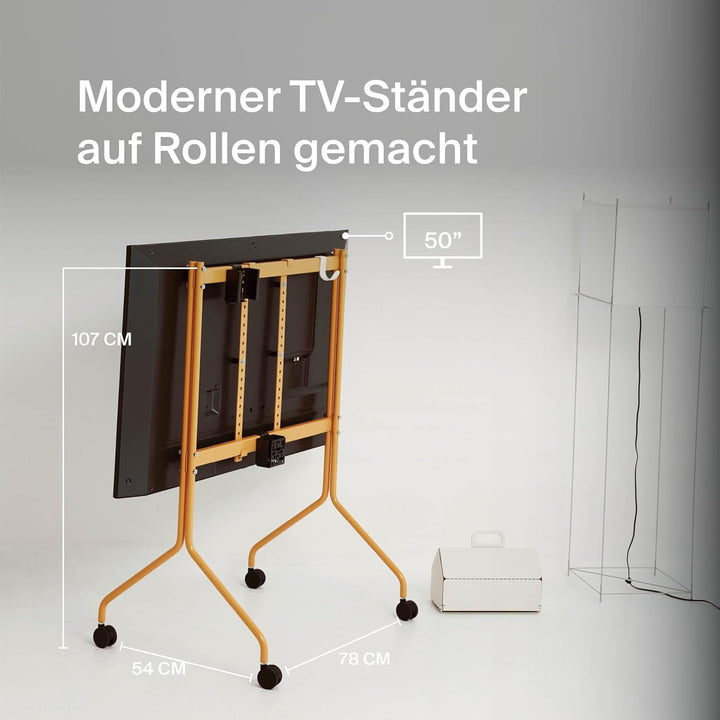 Pedestal Moon Rollin’ TV Ständer mit Rollen für Fernseher 40 bis 70 Zoll | Fernsehständer &amp; TV Wagen