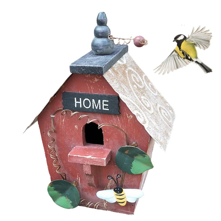 Nistkasten, dekoratives Vogelhäuschen, hängendes, farbenfrohes Vogelnest-Hängeornament. Geeignet für