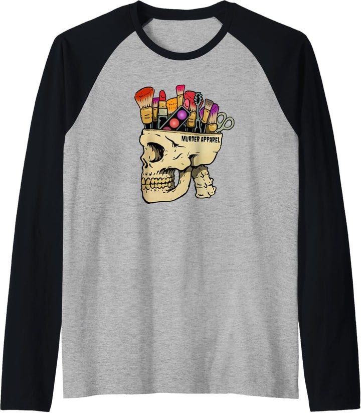 Make Up Addict Skull Gothic Raglan