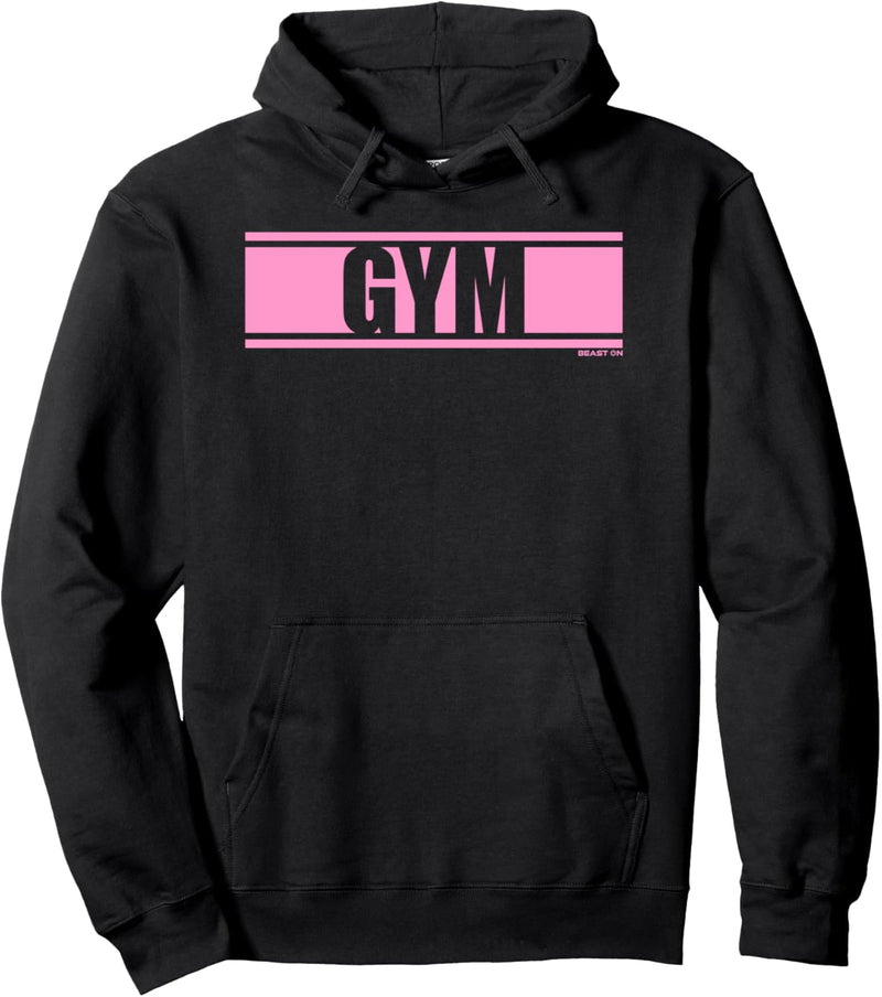 Gym Rosa Gym Fitness Workout rosa Schrift Druck Motiv Pullover Hoodie