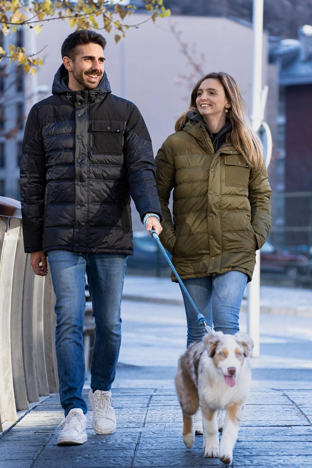 Spalding Parka Winterjacke Herren grau, L