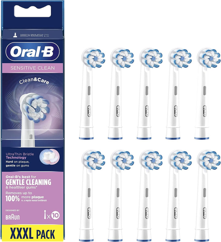 Oral-B Sensitive Clean Ersatzbürstenköpfe für elektrische Zahnbürste, 10 Stück. Black 10 stück (1er