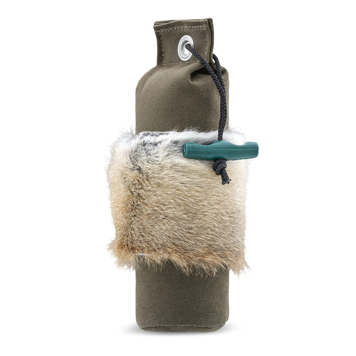 Firedog Dummy mit echtem Kaninchenfell - Robustes Wild-Dummy Apportel für das Hundetraining (Gewicht