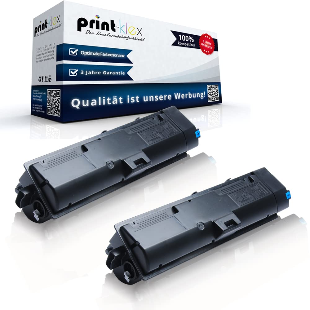 2X Print-Klex Tonerkartuschen kompatibel für Kyocera ECOSYS M2135dn M2635dn M2635dnw M2735dw P2200Se