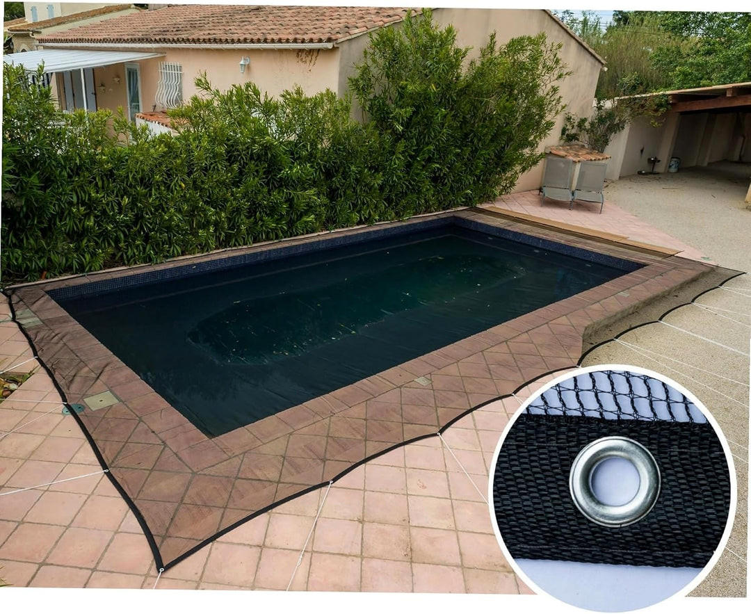 WERKA PRO Schutznetz Pool 100g/m2 4 x 6 m (4 x 6 m) EU Durchsichtig, (4 x 6 m) EU Durchsichtig