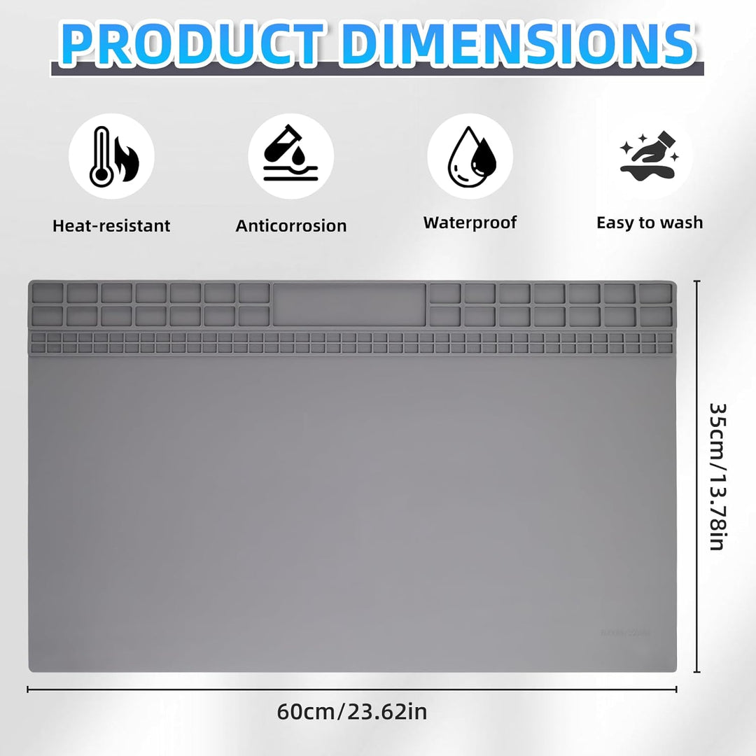 Lötmatte Silikon Antistatische Reparatur Matte Extra Gross 60 * 35cm Lötunterlage Soldering Mat Arbe