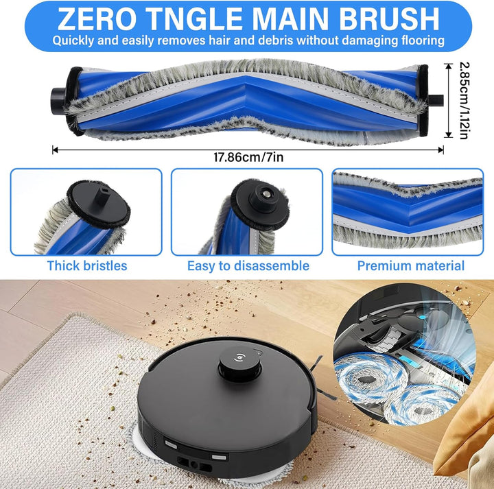 Zubehör für Ecovacs DEEBOT T30S, Ersatzteile für Ecovacs Deebot T30S PRO Staubsauger, 1 Hauptbürste,