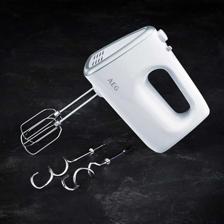 AEG HM 3330 Handmixer / 5 variable Geschwindigkeitsstufen / Turbo-Funktion für Höchstleistung / Ausw