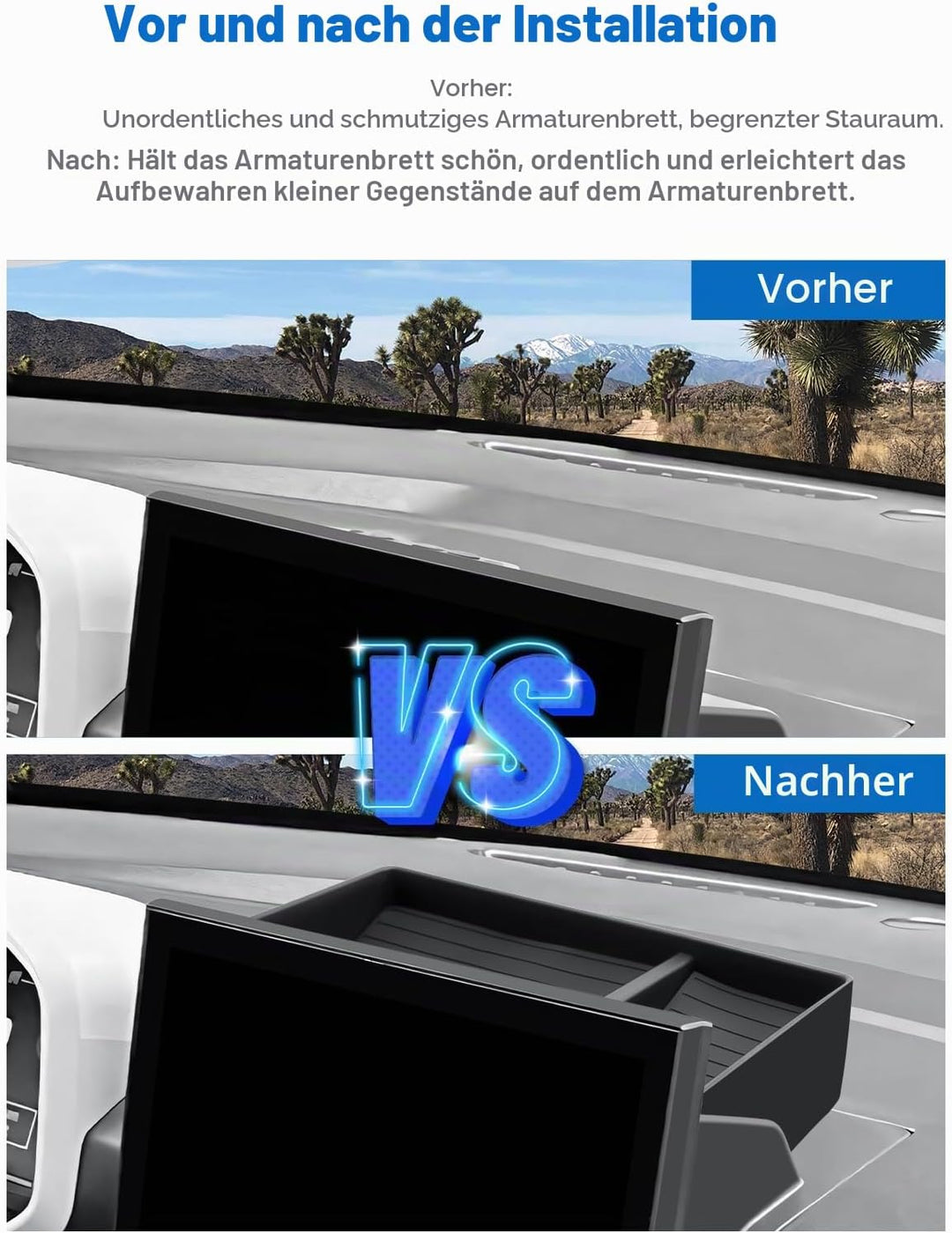 CDEFG Kompatibel mit Dacia Spring Electric EV 2025 Facelift Mittelkonsole Organizer Aufbewahrungsbox
