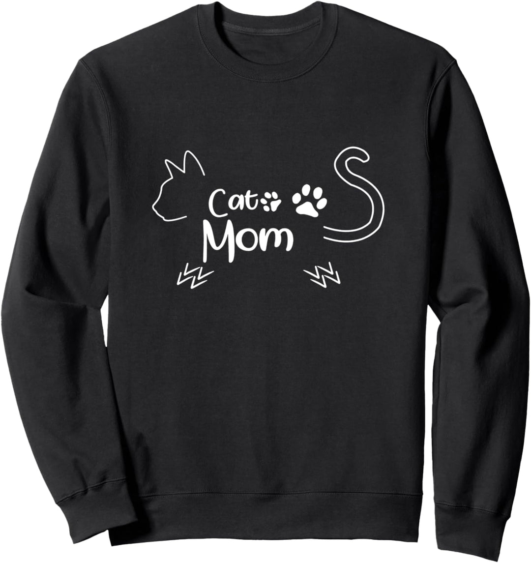 Katzen Pfote Katzenpfote Geschenkidee Cat Mom Katzenmutter Sweatshirt