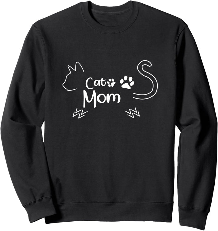 Katzen Pfote Katzenpfote Geschenkidee Cat Mom Katzenmutter Sweatshirt