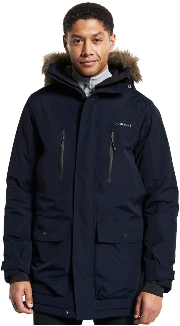Didriksons Herren Winterjacke FREDRIK PARKA Einheitsgrösse Dunkelblau, Einheitsgrösse Dunkelblau