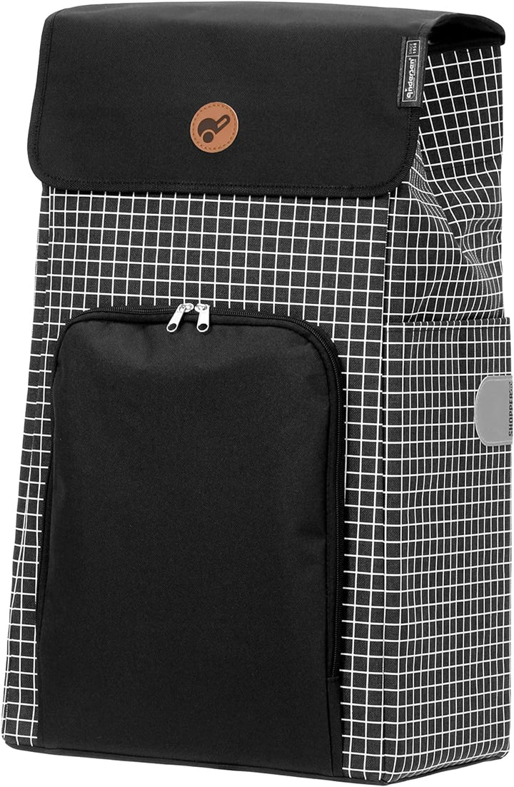 Andersen Shopper Quattro Stahl höhenverstellbar mit Rad Ø 15 und 20 cm und 47 Liter Tasche Hildy sch