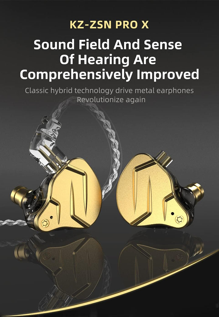 CCA KZ ZSN Pro X In Ear Kopfhörer 1BA 1DD Stereo Earbuds Kopfhörer HiFi Sport Gaming 3.5 mm Wagenheb