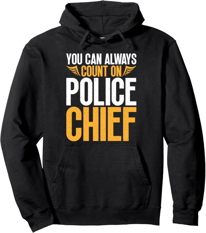 Zählen Sie Immer Auf Die Grafik Des Polizeichefs Im Pullover Hoodie