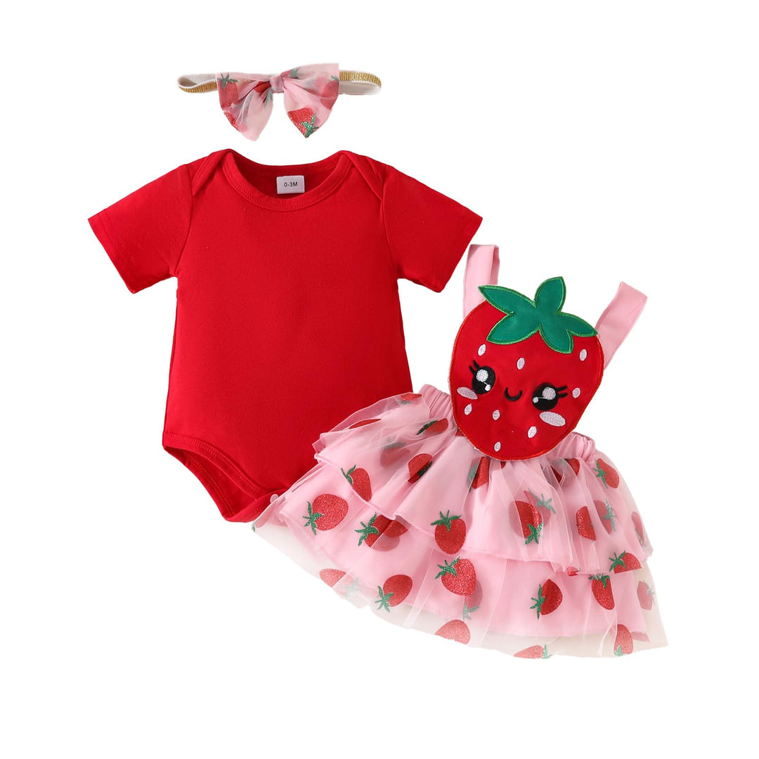 Baby Mädchen Kleidung für Neugeborene gerüschte Oberteile Sonnenblumen Hosenträgerröcke mit Stirnban
