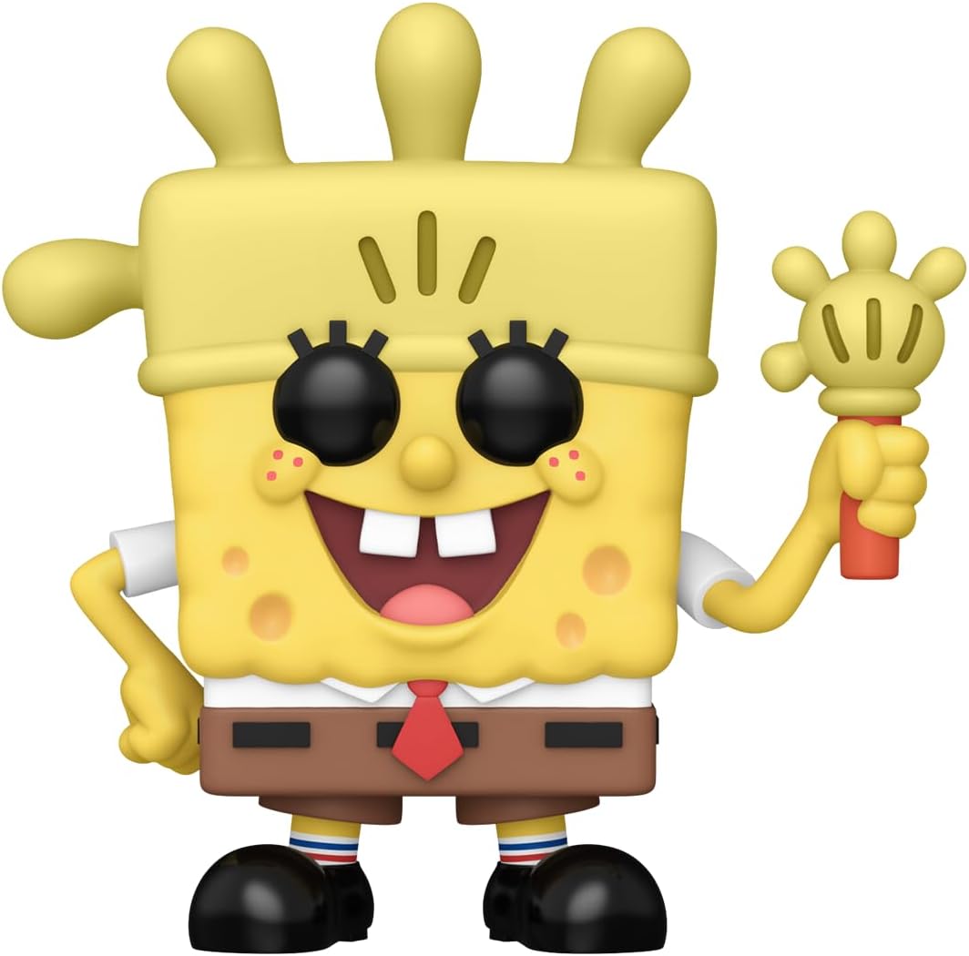 Funko Pop! TV: SBS 25th - Spongebob Squarepants - SB mit Glove Light - Vinyl-Sammelfigur - Geschenki