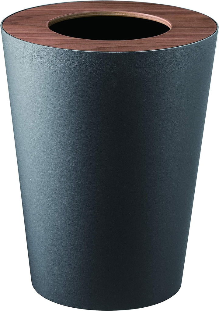 Trash Can Round - Rin - brown Schwarz, Schwarz
