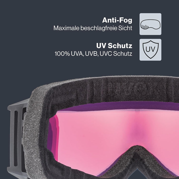 Uvex Unisex G.gl 3000 To Skibrille (1er Pack) Einheitsgrösse black mat/gold-rose, Einheitsgrösse bla