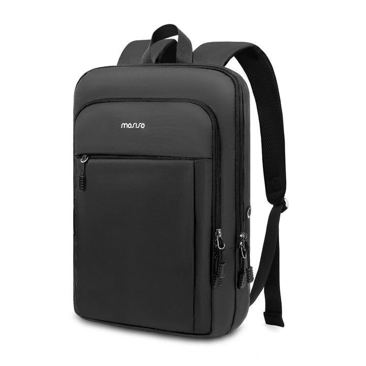 MOSISO Rucksack Herren Damen 15,6 Zoll, Laptop Rucksack Wasserdicht Schlanker Leicht, Business Rucks