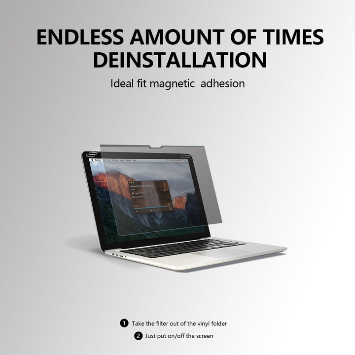 Pozlle Magnetischer Sichtschutz kompatibel mit MacBook Air 13 Zoll (2018-2021,M1), Anti-Blau-Licht-B