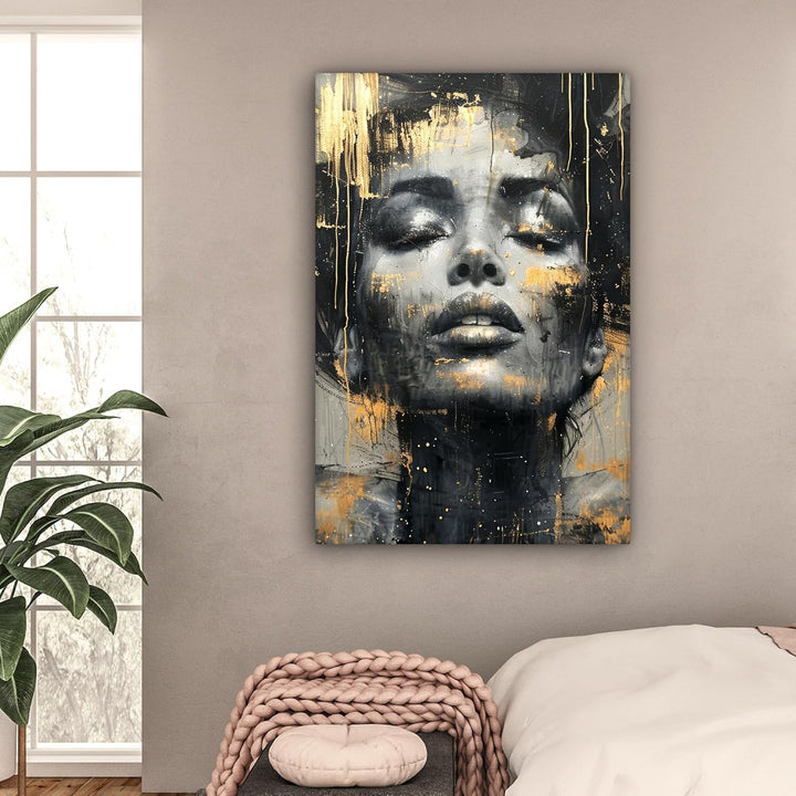 MuchoWow© Leinwand Gross 80x120 cm XXL Deko Schlafzimmer Aesthetic Leinwandbilder Wohnzimmer Gemälde