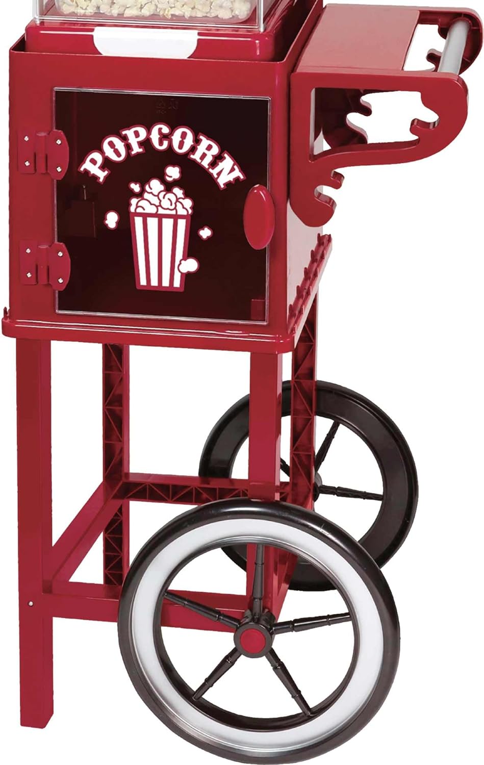 Retro XXL Popcorn-Maschine mit Wagen 1,15 Meter hoch Grosser Popcorn-Maker Epiq 80001270 - Ein Hingu