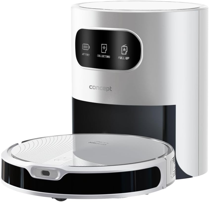 Concept VR3350 Saugroboter mit Wischfunktion 2in1 Perfect CLEAN Laser, Weiss