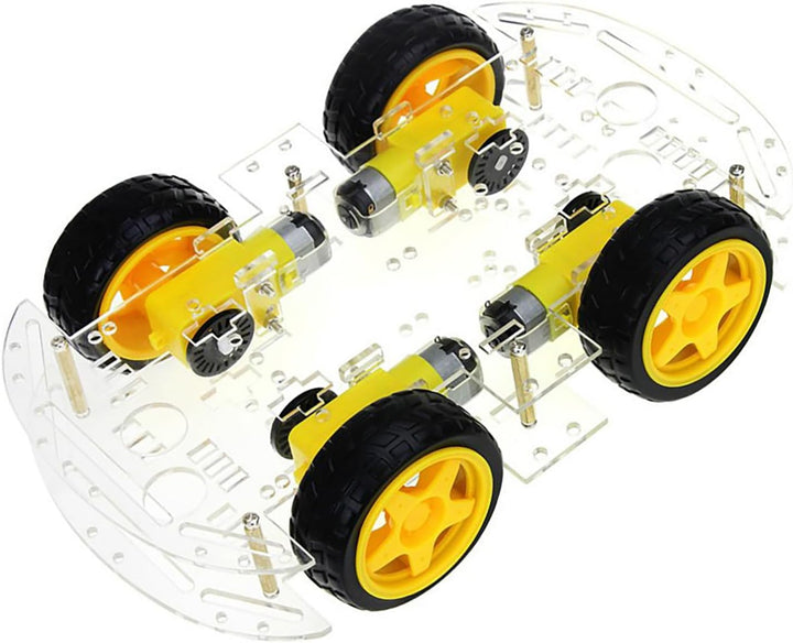 Smart Car Robot, 4WD Smart Robot Car Chassis Kit Einfache Mechanische Struktur 4 Verzögerungs-Gleich