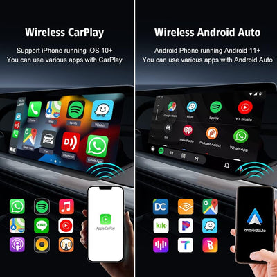 Carlinkit 5.0 2air CarPlay Wireless und Android Auto Wireless 2 in 1 Adapter,Automatische Verbindung