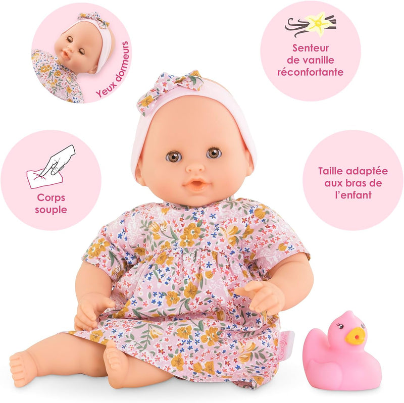 Corolle - Meine erste Babypuppe Calypso, mit Badespielzeug, 30 cm, ab 18 Monaten, 9000100680