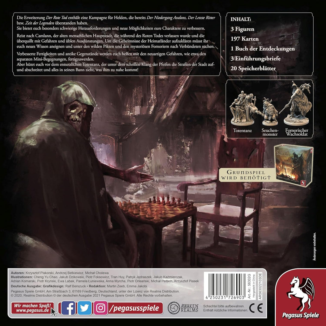 Pegasus Spiele 56302G Tainted Grail: Der Rote Tod [Erweiterung]