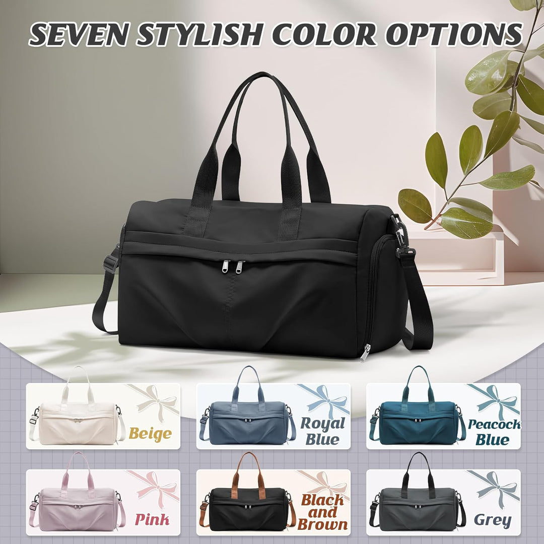 HYC00 Sport Duffel Bag Damen Sporttasche mit Schuhfach Reisetasche Damen Weekender Travel Bag Handge