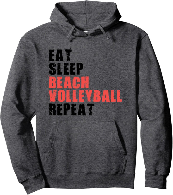 Eat Sleep Beach Volleyball Repeat Motivational Gift ACE012c Pullover Hoodie