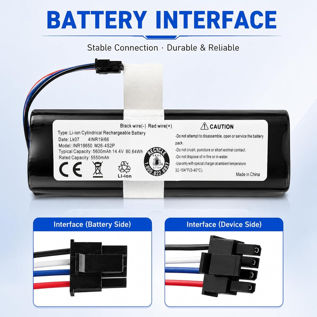Li-ion Akku Ersatz für Dreame D9/D9 Pro/D9 Max/F9/L10, 14,4V